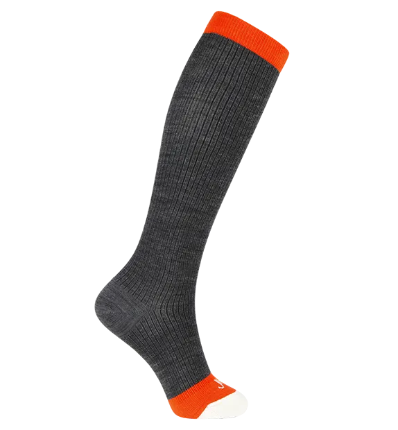 Rich Merino Wool Everyday Compression Socks (15-20mmHg) - Mock Rib