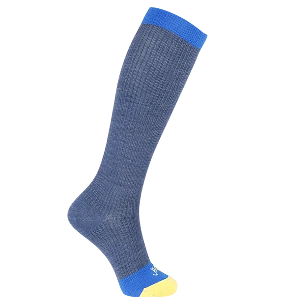 Rich Merino Wool Everyday Compression Socks (15-20mmHg) - Mock Rib