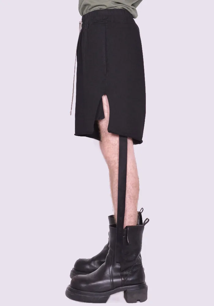 RICK OWENS DRKSHDW DU01C6388 RIG TRUCKER CUT OFFS SHORTS BLACK