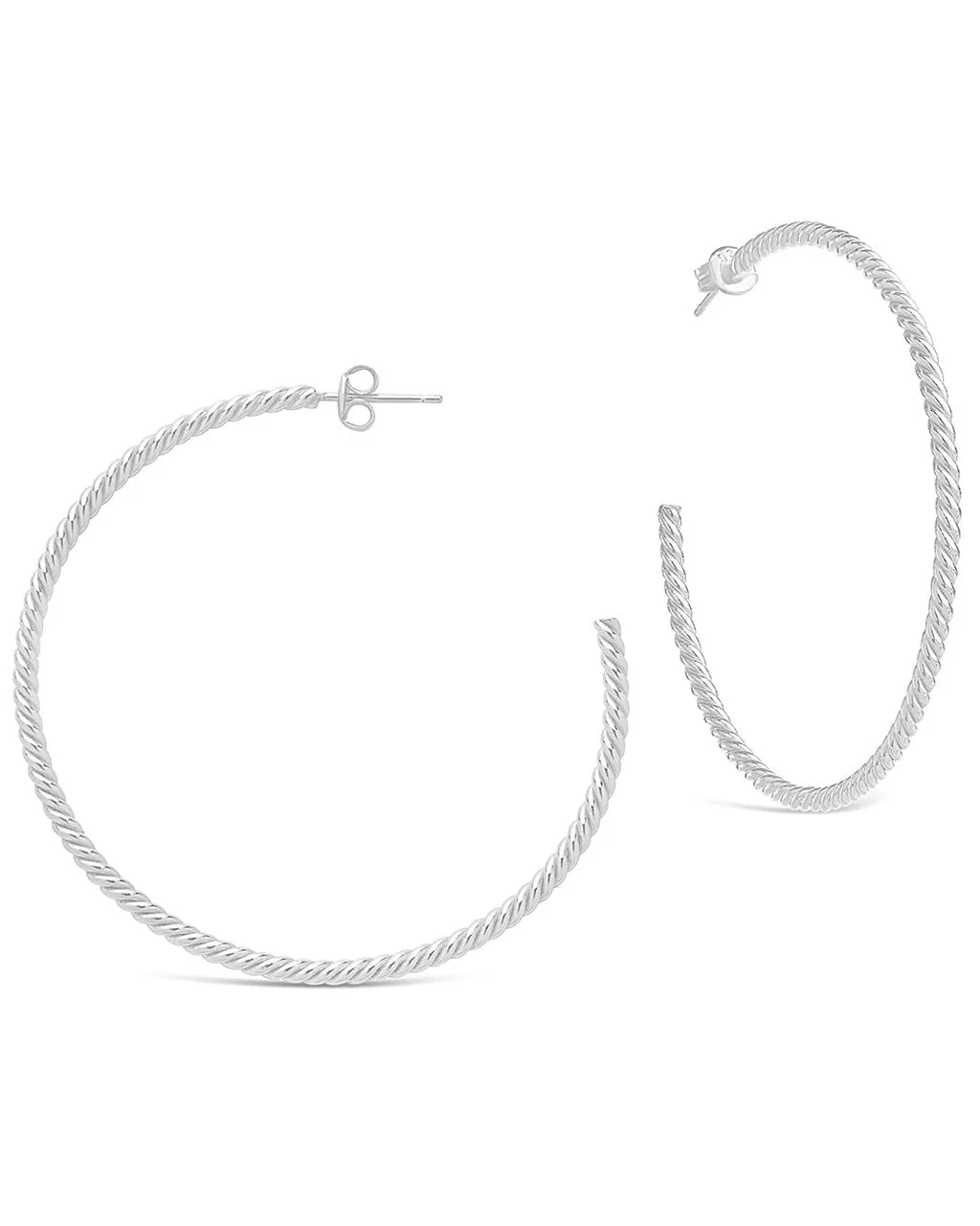 Rope Twist Hoops