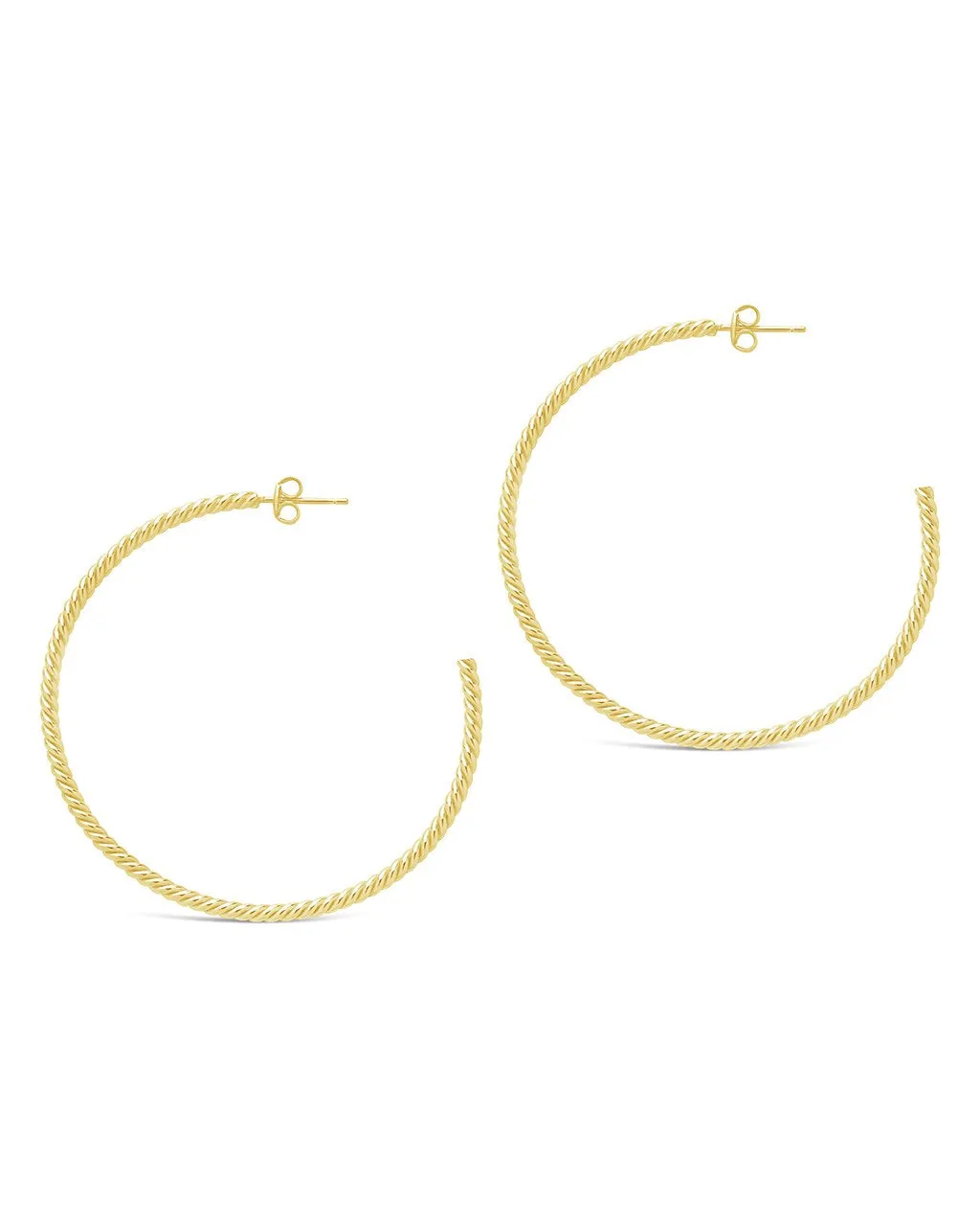 Rope Twist Hoops