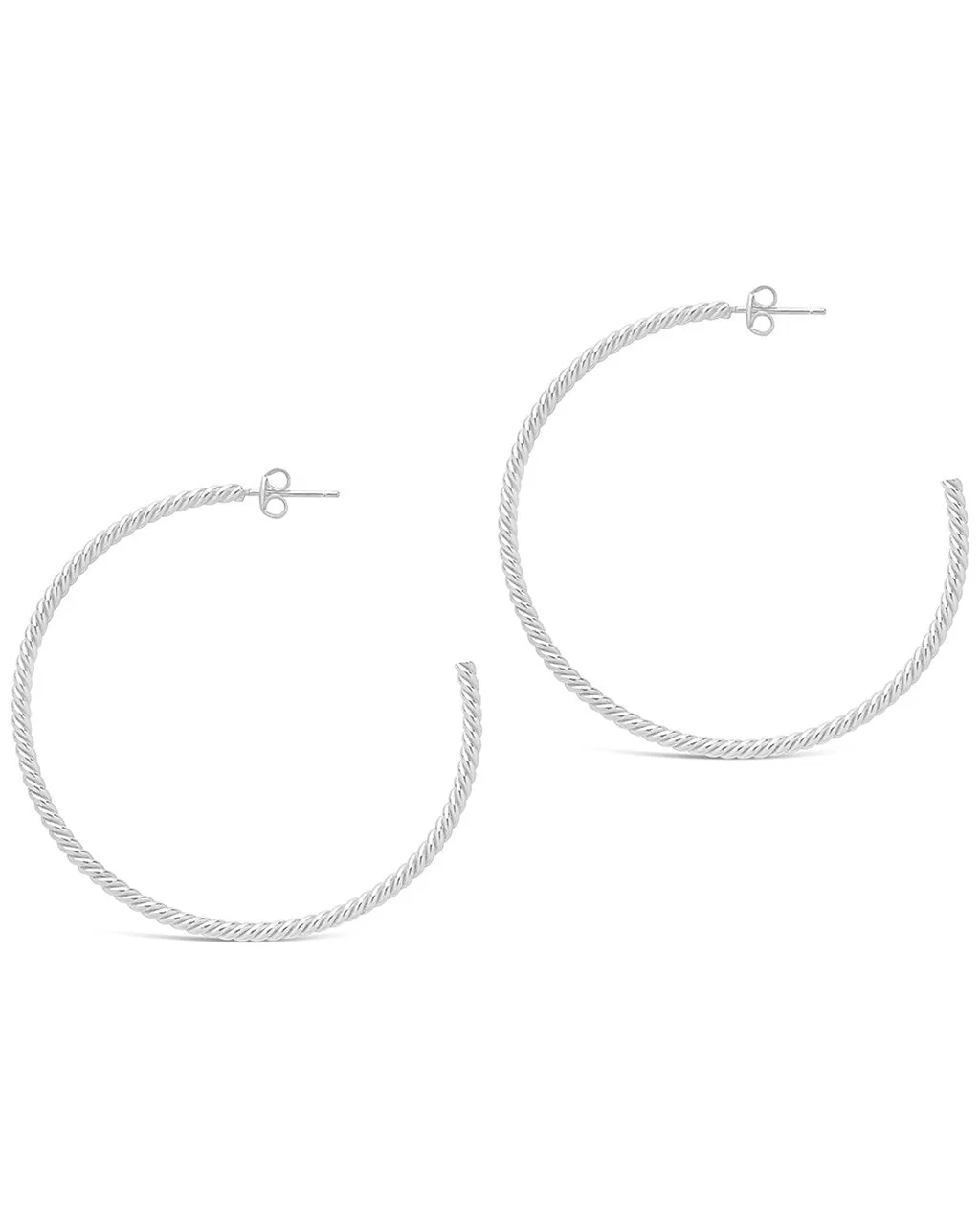 Rope Twist Hoops