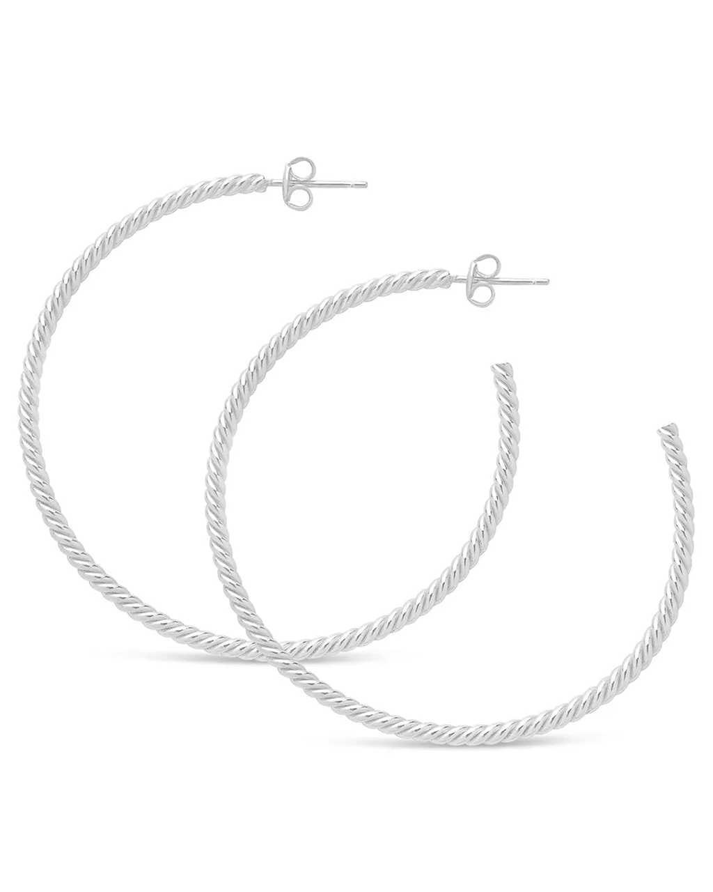 Rope Twist Hoops