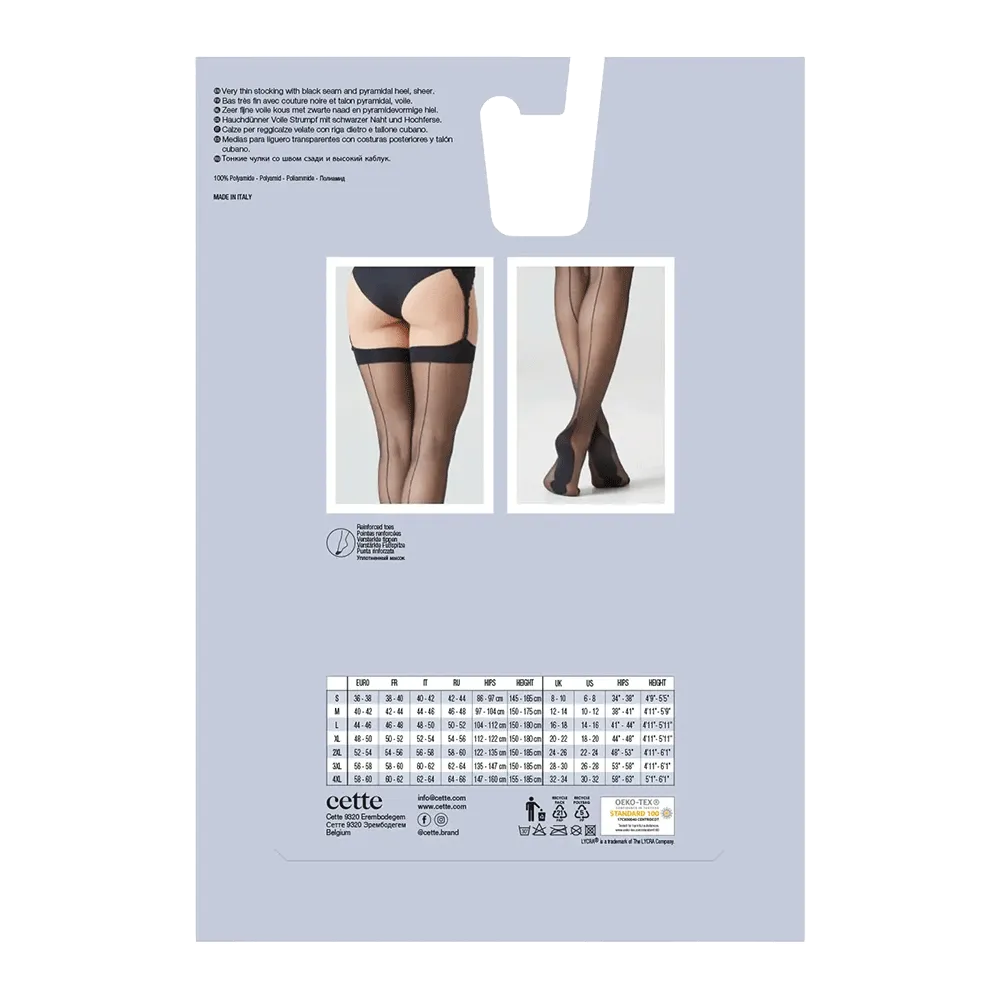 Seamed Thigh High Stockings