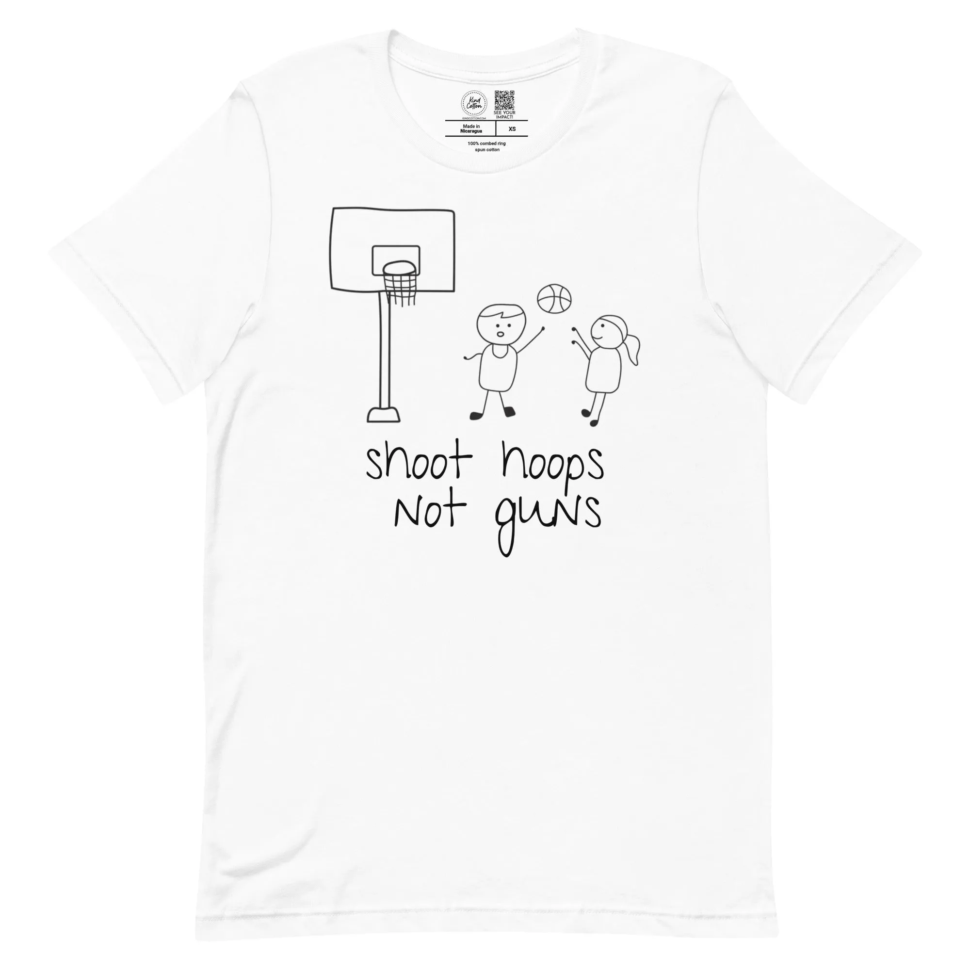 Shoot Hoops Not Guns Classic Tee