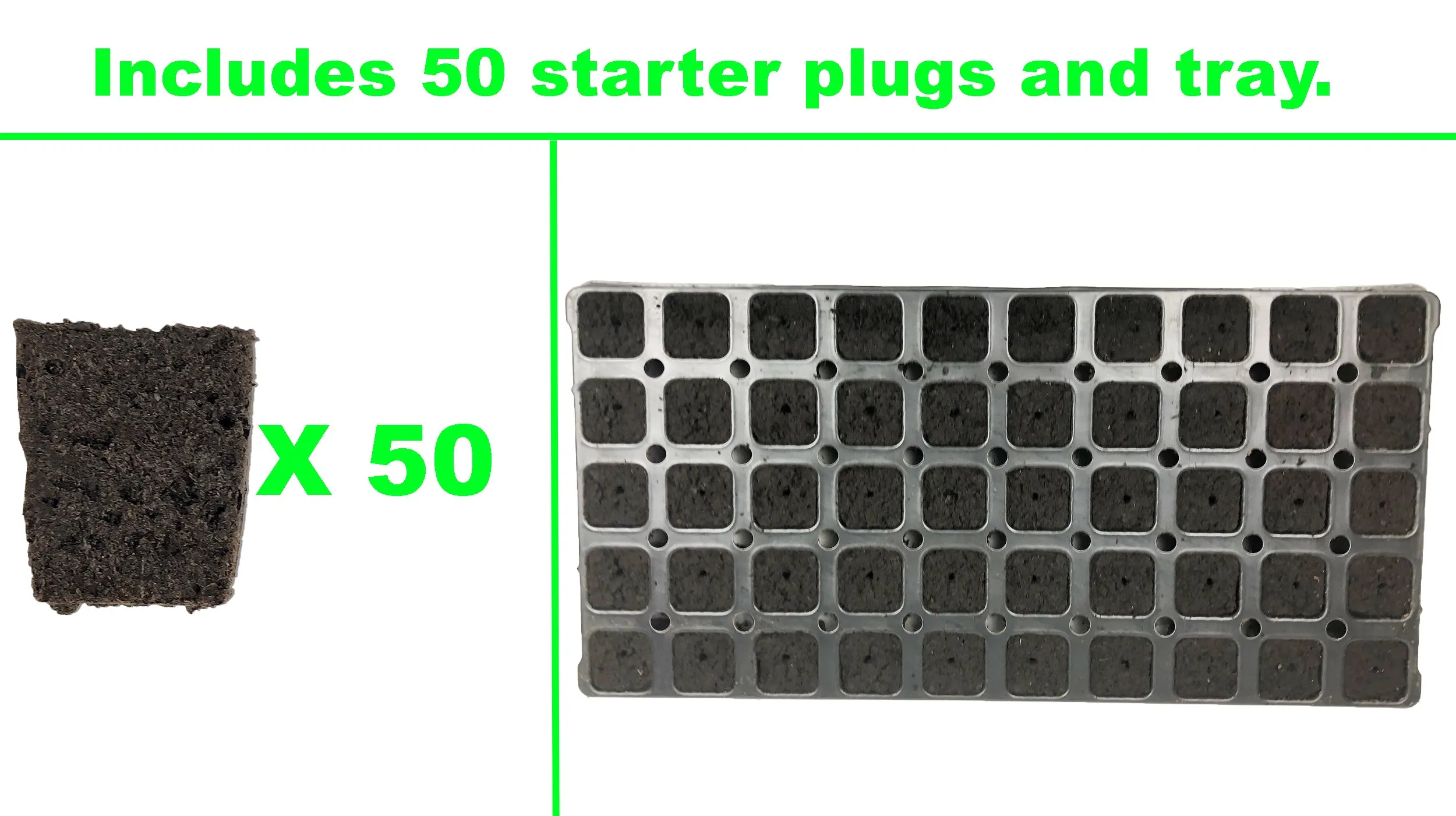 Viagrow 50-Site Pro Plug Seed Starter with Tray (EA)