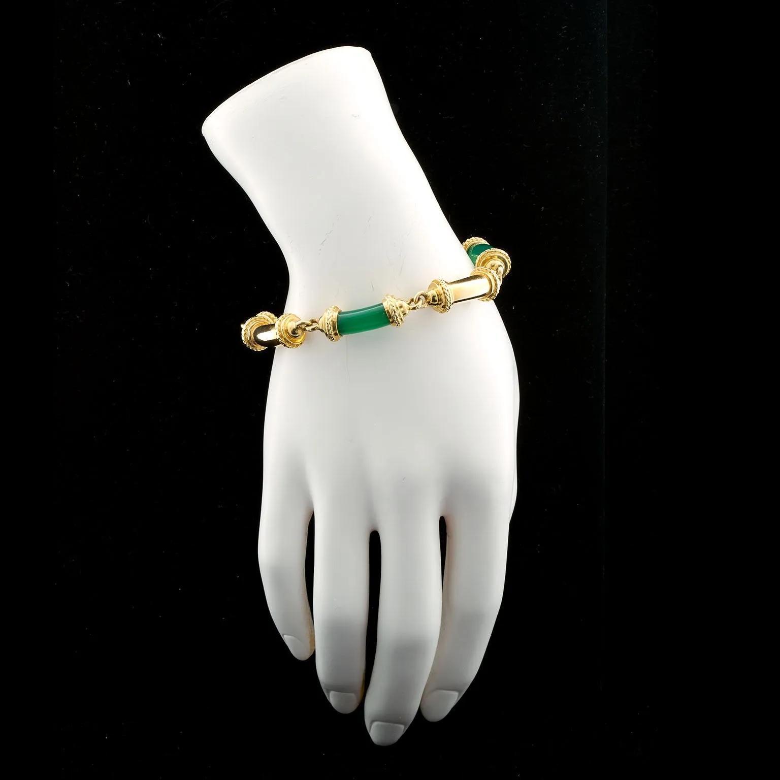 Vintage Tiffany & Co. Chalcedony Tube Bracelet