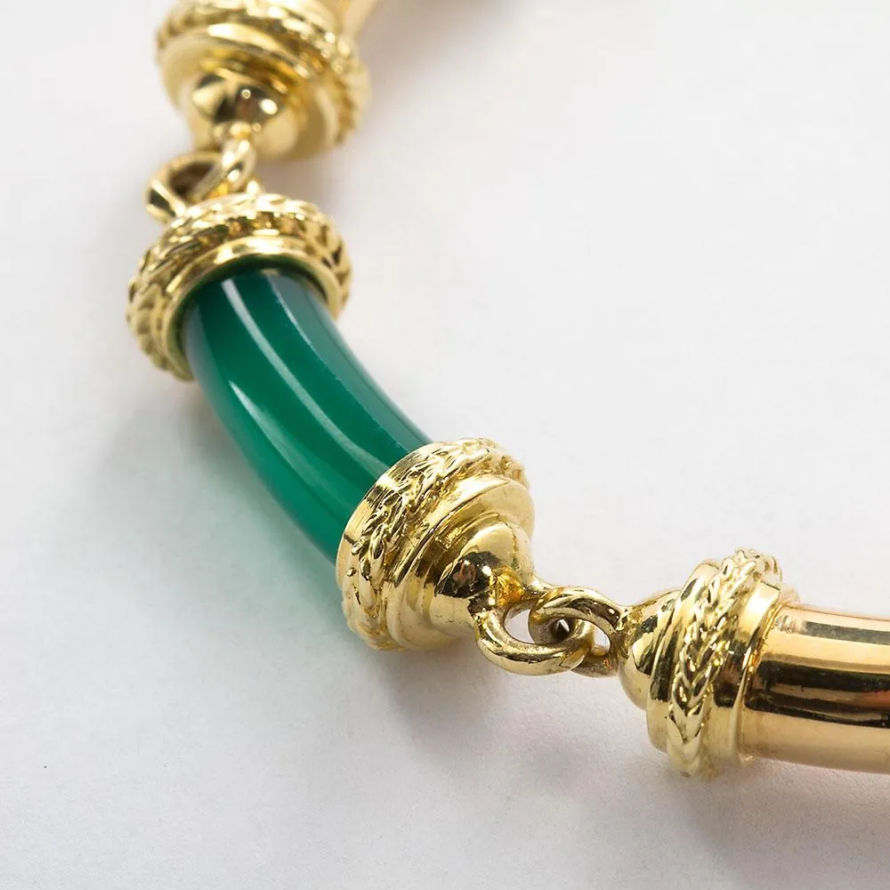 Vintage Tiffany & Co. Chalcedony Tube Bracelet