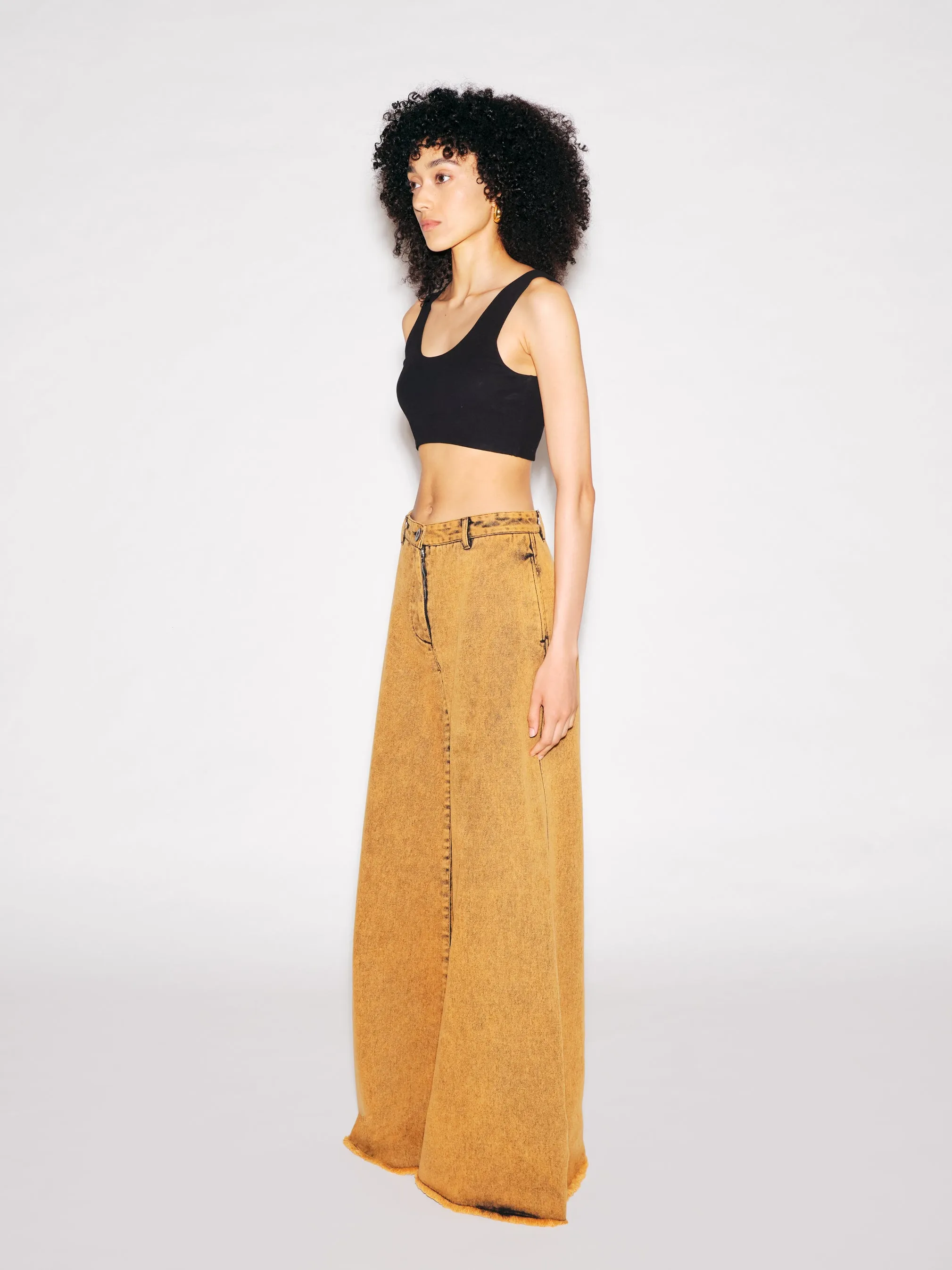 WIDE FLARE PANT - DENIM