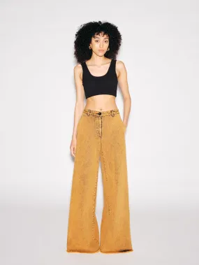 WIDE FLARE PANT - DENIM