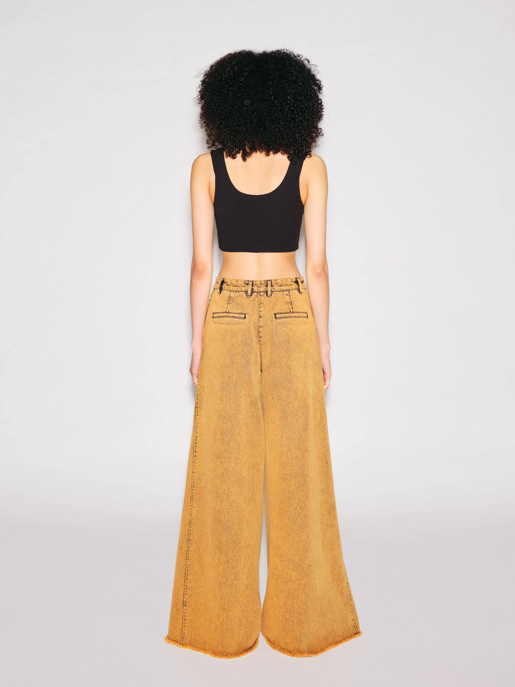 WIDE FLARE PANT - DENIM