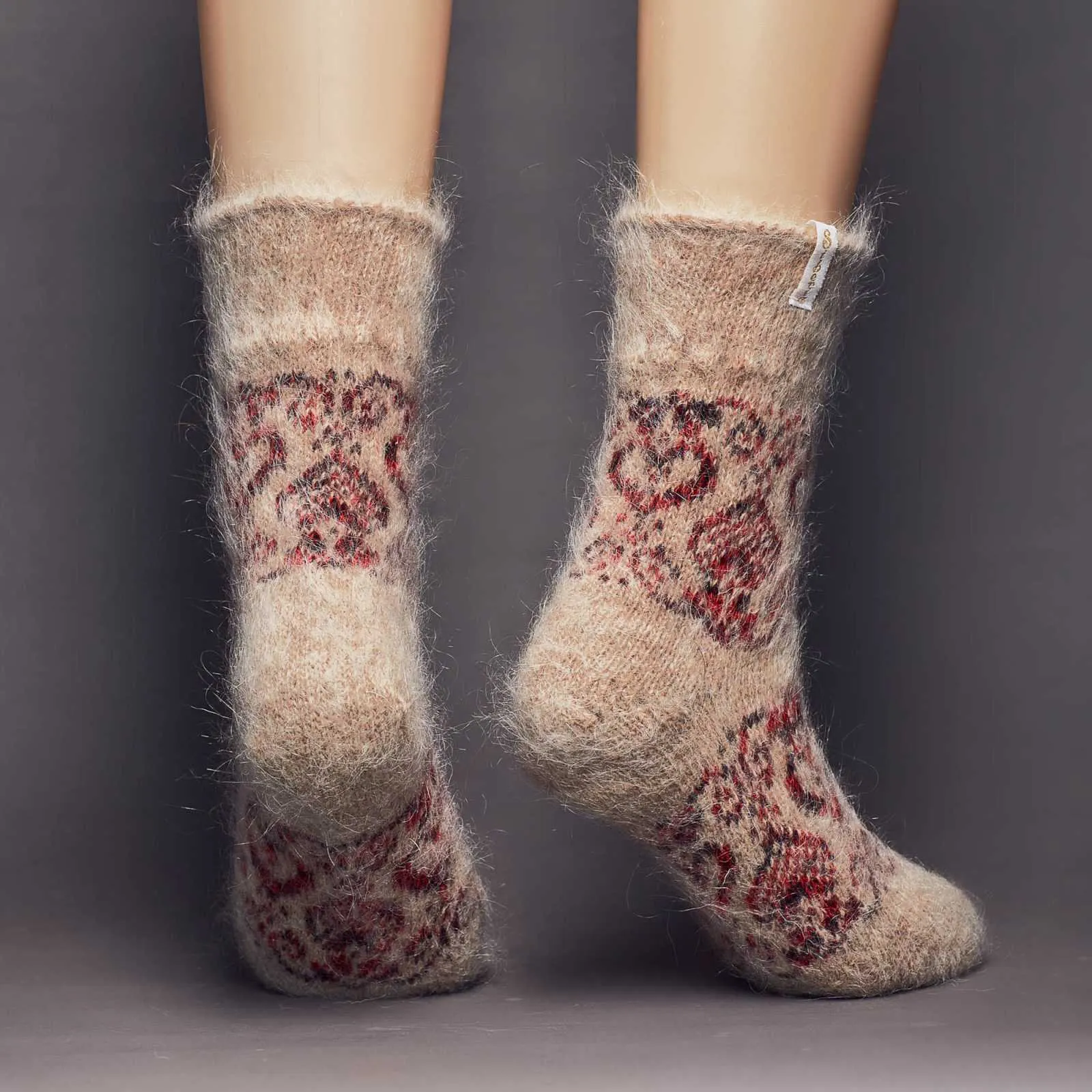 Women's Cozy Love Non-Binding Goat Wool Crew Socks