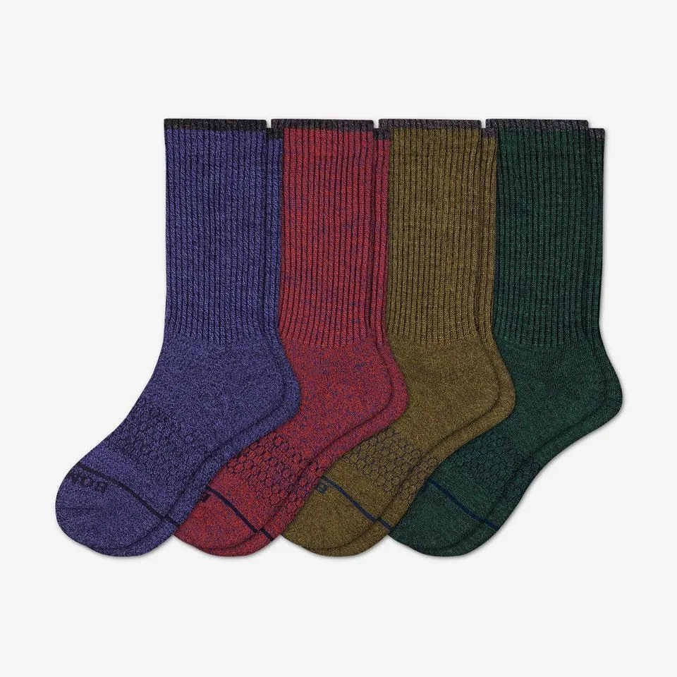 Women's Merino Wool Calf Sock 4-Pack