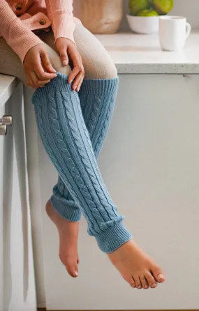 Wool Blend Cable Leg Warmer